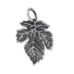 Oxidized Sterling Silver Maple Leaf Pendant Oxidized Sterling Silver Maple Leaf Pendant
